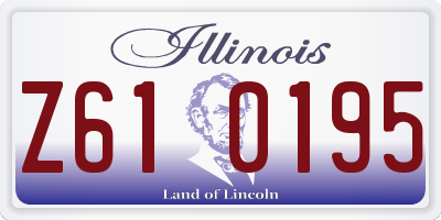 IL license plate Z610195