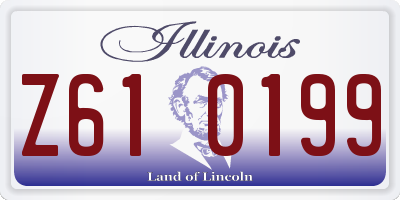 IL license plate Z610199