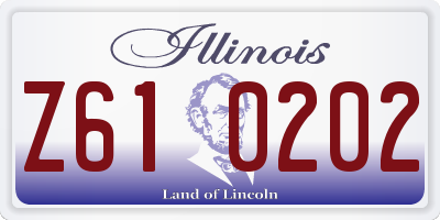 IL license plate Z610202