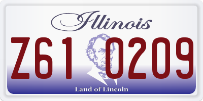 IL license plate Z610209