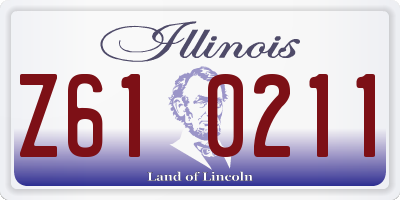 IL license plate Z610211