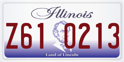 IL license plate Z610213