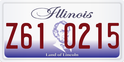 IL license plate Z610215