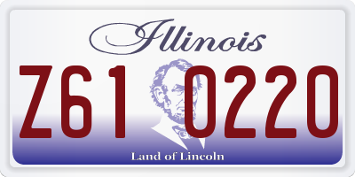 IL license plate Z610220