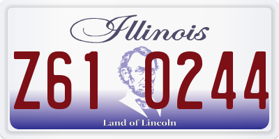 IL license plate Z610244