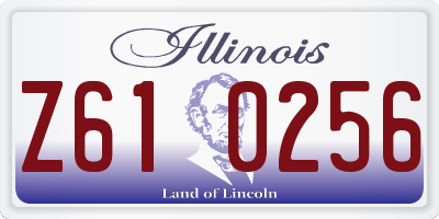 IL license plate Z610256