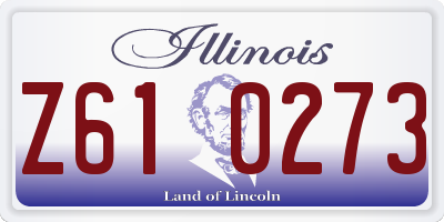 IL license plate Z610273