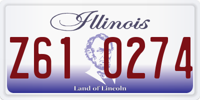 IL license plate Z610274