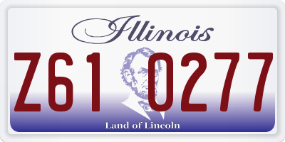 IL license plate Z610277