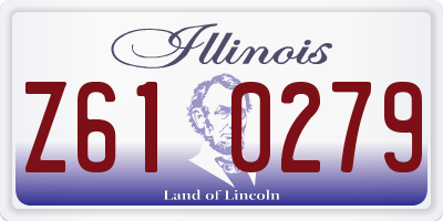 IL license plate Z610279