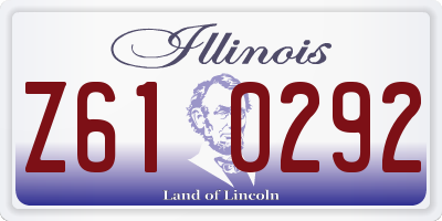 IL license plate Z610292