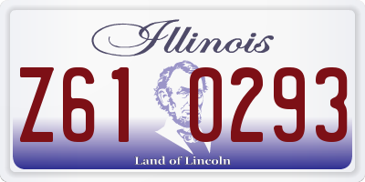 IL license plate Z610293