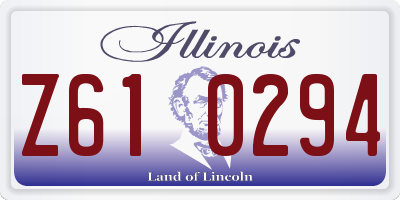 IL license plate Z610294