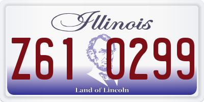 IL license plate Z610299