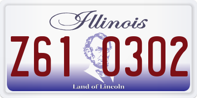 IL license plate Z610302