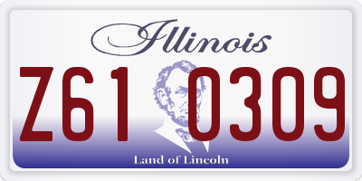 IL license plate Z610309