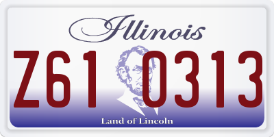 IL license plate Z610313