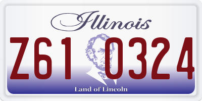 IL license plate Z610324