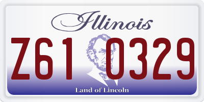 IL license plate Z610329