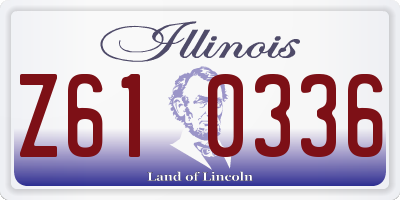 IL license plate Z610336