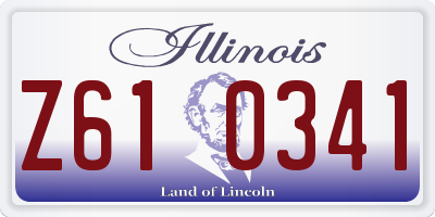 IL license plate Z610341
