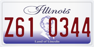 IL license plate Z610344