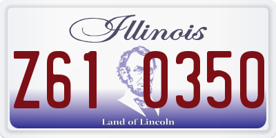 IL license plate Z610350