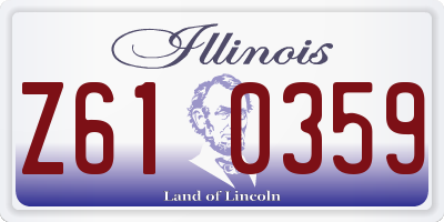 IL license plate Z610359