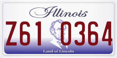 IL license plate Z610364