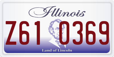 IL license plate Z610369
