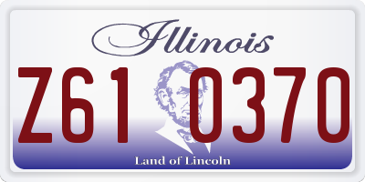 IL license plate Z610370