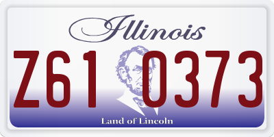 IL license plate Z610373