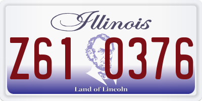 IL license plate Z610376