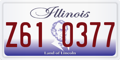 IL license plate Z610377