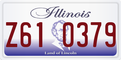 IL license plate Z610379