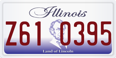 IL license plate Z610395