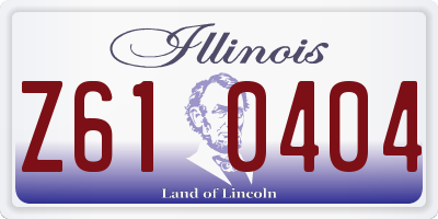 IL license plate Z610404