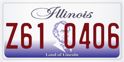 IL license plate Z610406