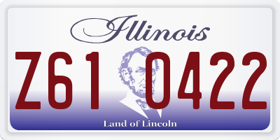 IL license plate Z610422