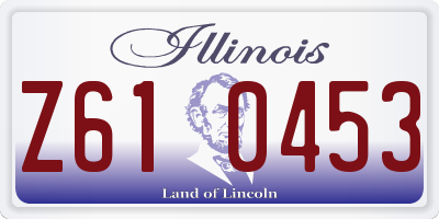 IL license plate Z610453