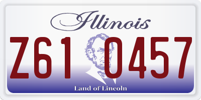 IL license plate Z610457