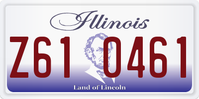 IL license plate Z610461