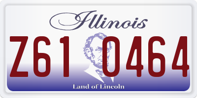 IL license plate Z610464