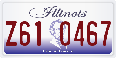 IL license plate Z610467