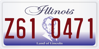 IL license plate Z610471