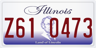 IL license plate Z610473