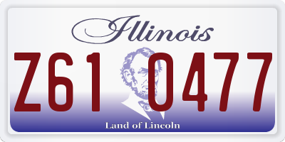 IL license plate Z610477