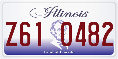 IL license plate Z610482