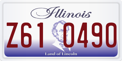 IL license plate Z610490