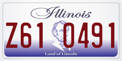 IL license plate Z610491
